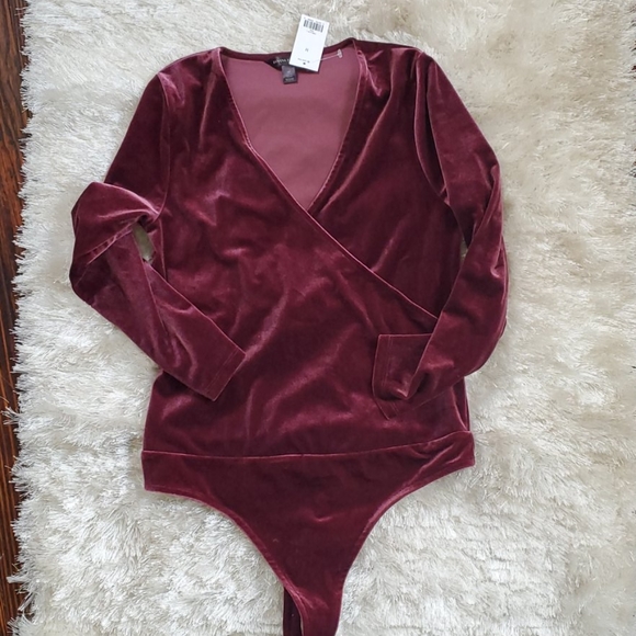 BNT Banana Republic Velour Bodysuit (thong) Med